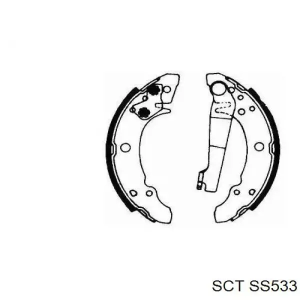Тормоза рабочие задние ножные и тормозные барабаны SCT SS533 цена, от 23.03 USD