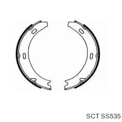 SS535 SCT колодки ручника (стояночного тормоза)