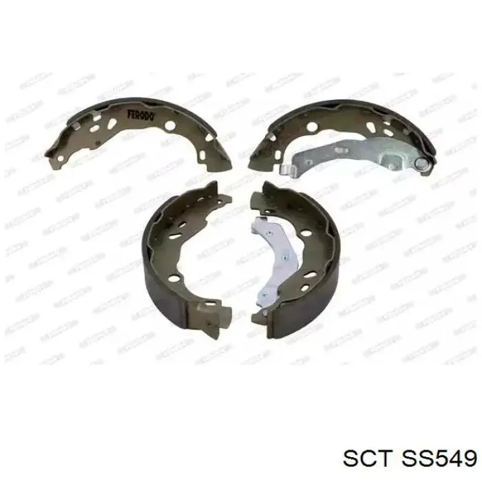 Задние барабанные колодки SS549 SCT