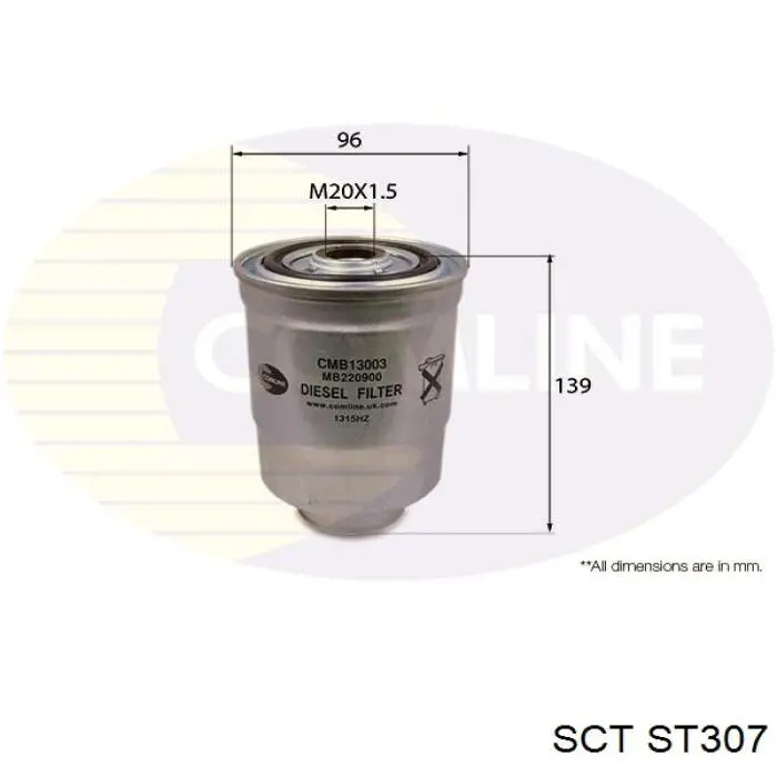 ST307 SCT топливный фильтр
