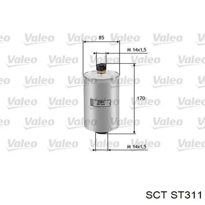 Топливный фильтр ST311 SCT