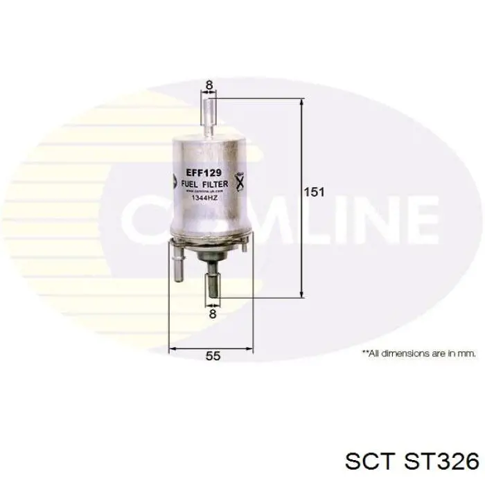 ST326 SCT топливный фильтр
