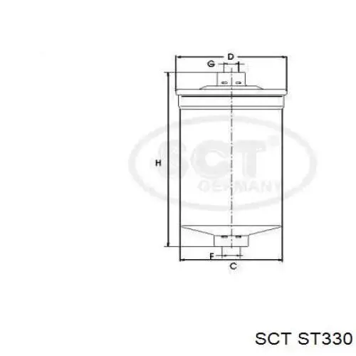 Фильтр топливный SCT ST330
