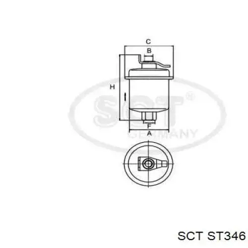 ST346 SCT топливный фильтр