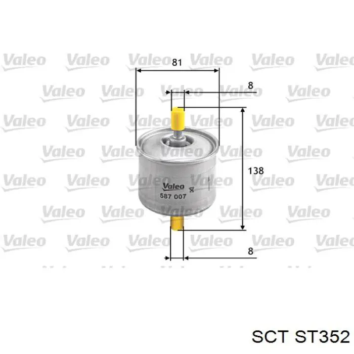 ST352 SCT топливный фильтр