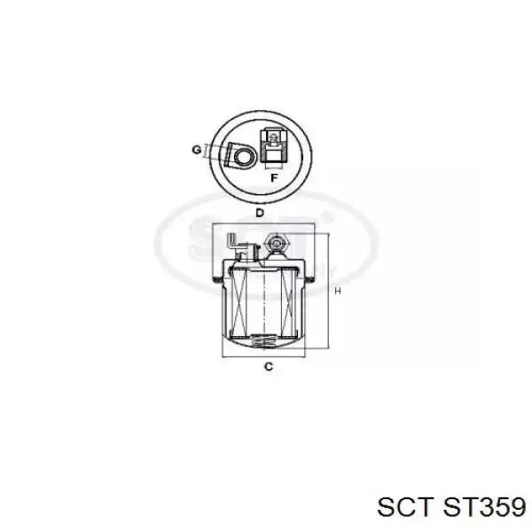 ST359 SCT топливный фильтр