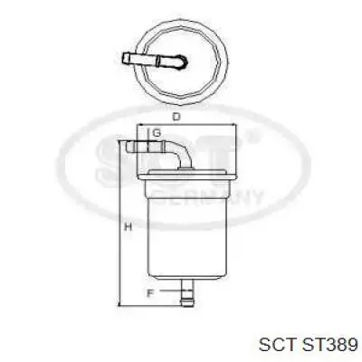 Топливный фильтр ST389 SCT