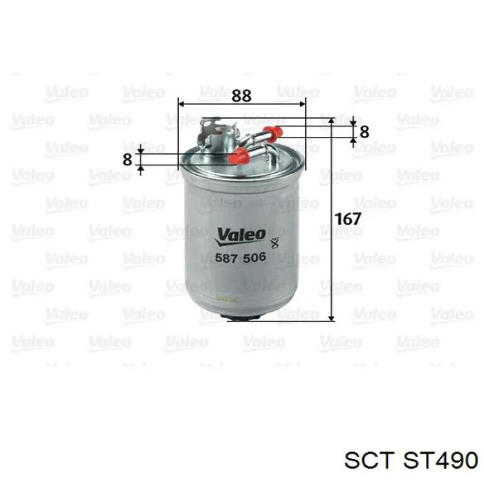 Топливный фильтр ST490 SCT