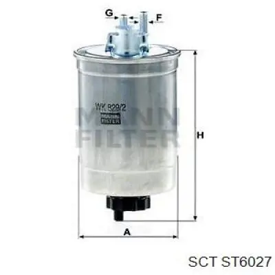 ST6027 SCT Фильтр топлива