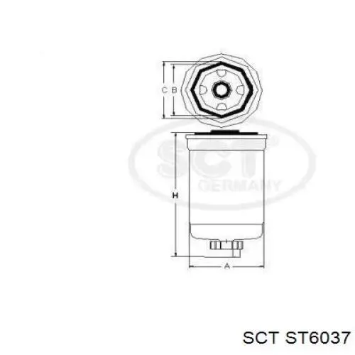 Топливный фильтр SP460M Asas