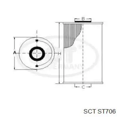 Фильтр топливный SCT ST706