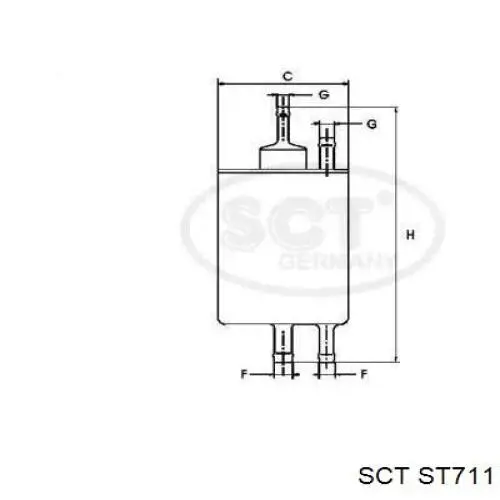 ST711 SCT Фильтр топлива