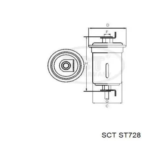 Фильтр топливный SCT ST728