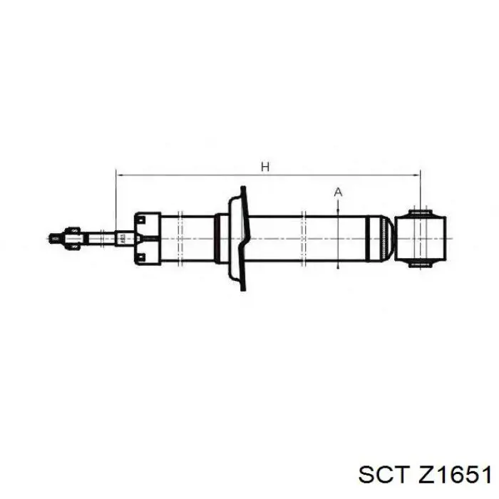 Задний амортизатор Z1651 SCT