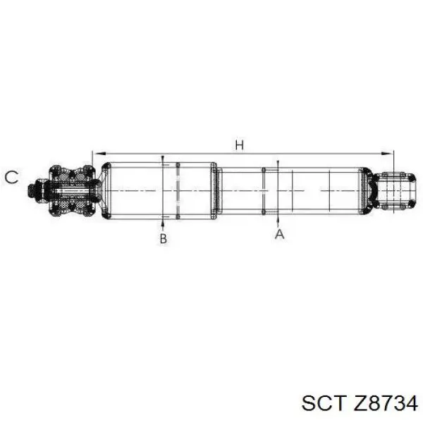 Z8734 SCT Стойка передняя