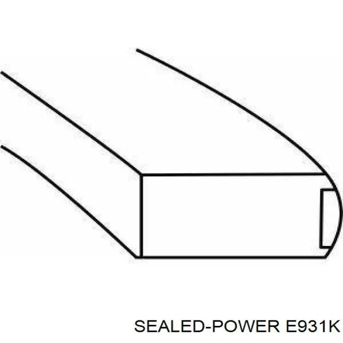 Кольца поршневые комплект на мотор, STD. Sealed Power E931K