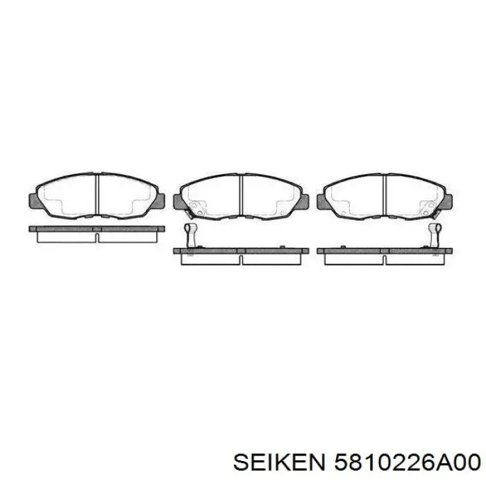 5810226A00 Seiken Ремкомплект суппорта тормозного, переднего