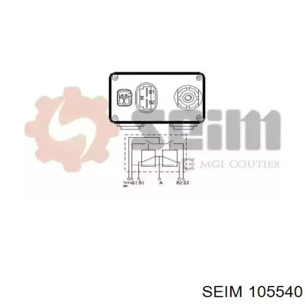 Реле свечей накала 105540 Seim