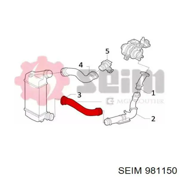 Шланг/патрубок интеркуллера Autotechteile 5080205 цена, от 13.83 USD
