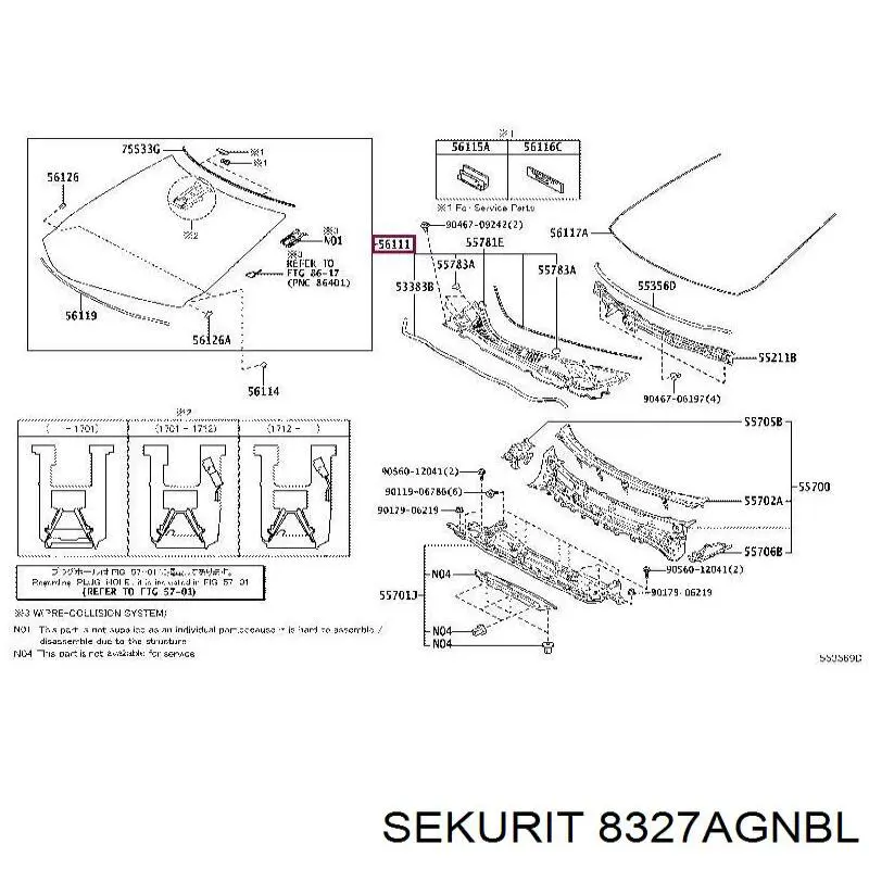 8327AGNBL Sekurit Автостекло