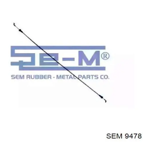 Трос (тяга) открывания замка двери передней левой 9478 SEM
