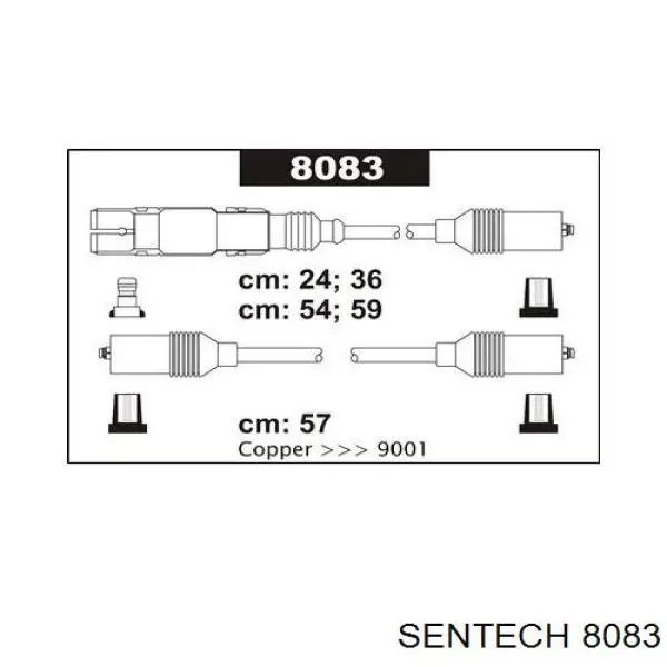 Высоковольтные провода 8083 Sentech