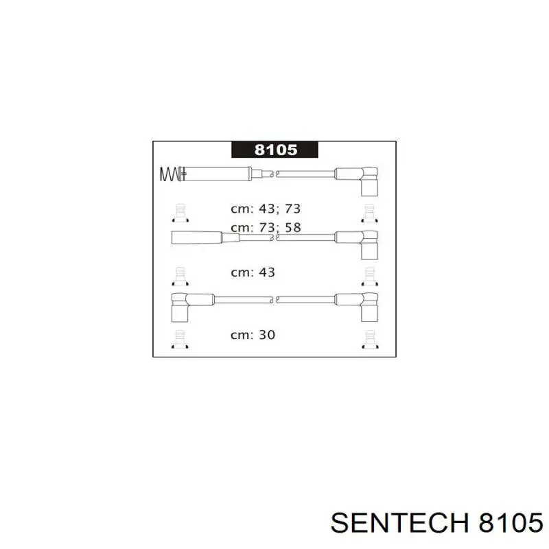 8105 Sentech Провода высоковольтные