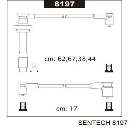 8197 Sentech высоковольтные провода