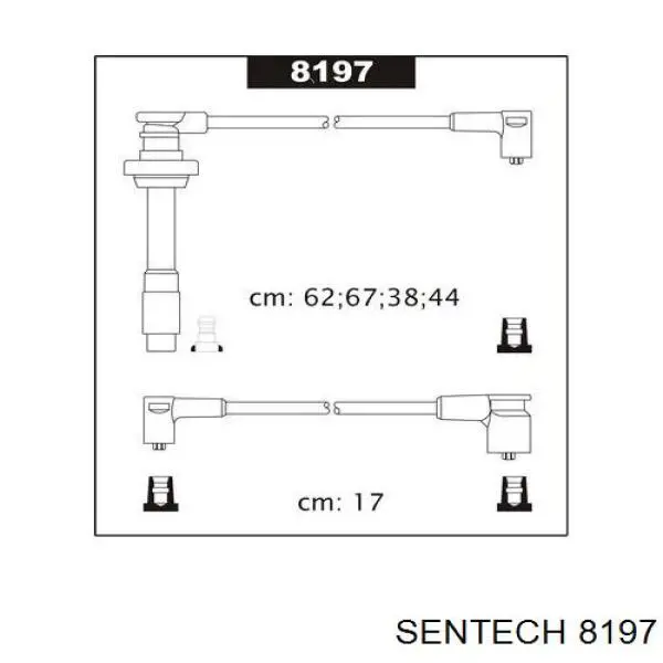 8197 Sentech Провода высоковольтные
