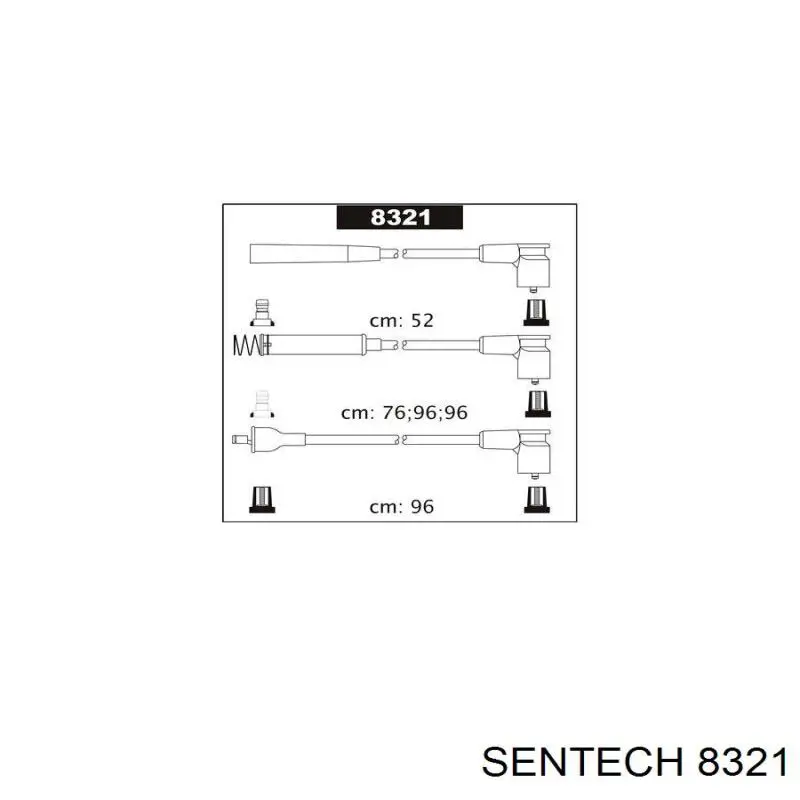 Высоковольтные провода 8321 Sentech