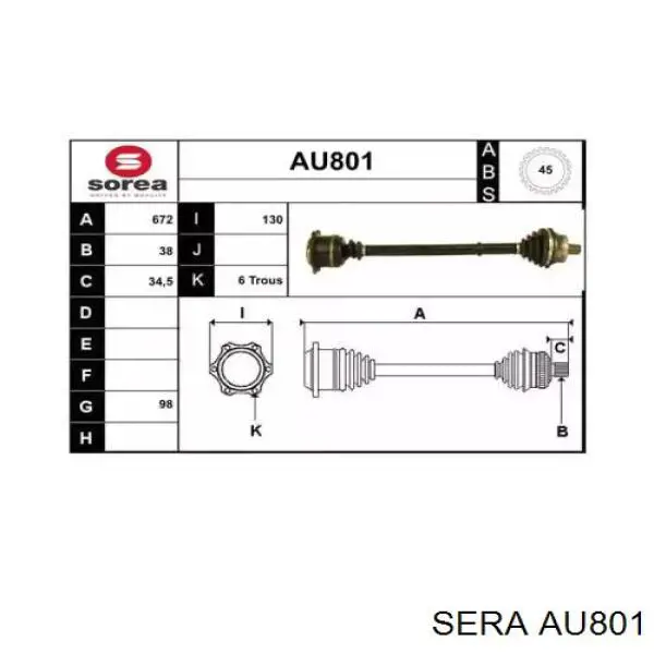 Привод передний правый Audi A8 D2 седан (4D2, 4D8) (1994 - 2005) цена, от  
