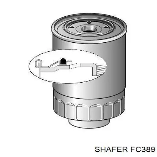 FC389 Shafer Filtro de combustível