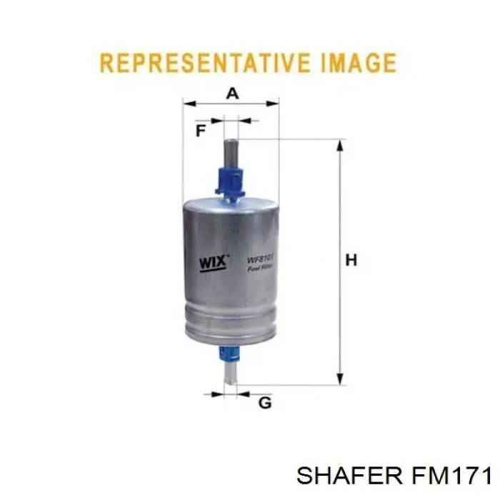 Фильтр тонкой очистки топлива Shafer FM171 цена, от 3.06 USD