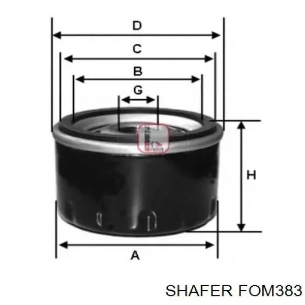FOM383 Shafer filtro de óleo