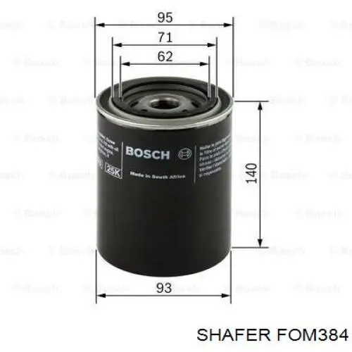 Фильтр очистки масла центробежный Shafer FOM384 цена, от 3.07 USD