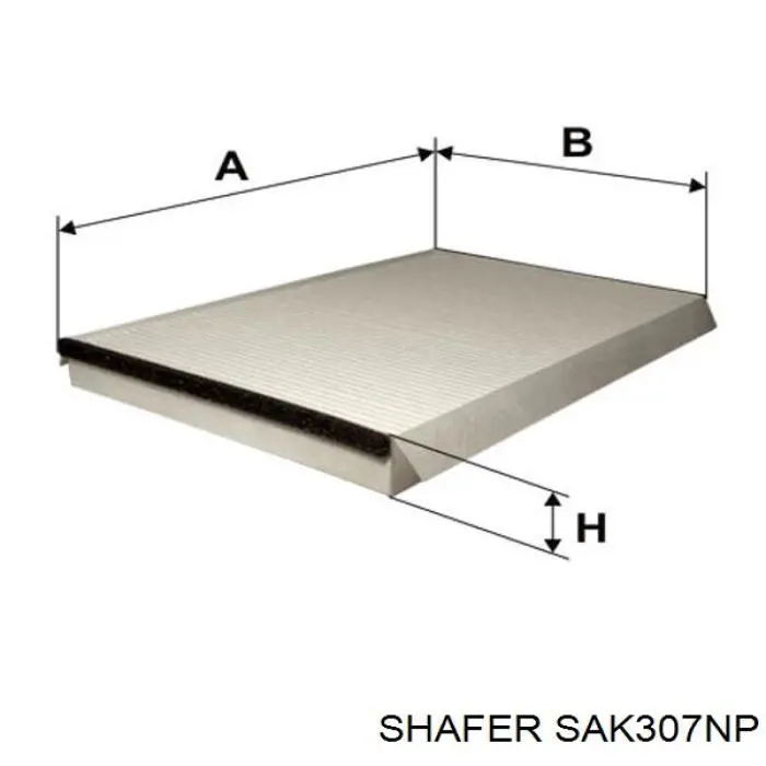 Купить SAK307NP Shafer Фильтр салона угольный