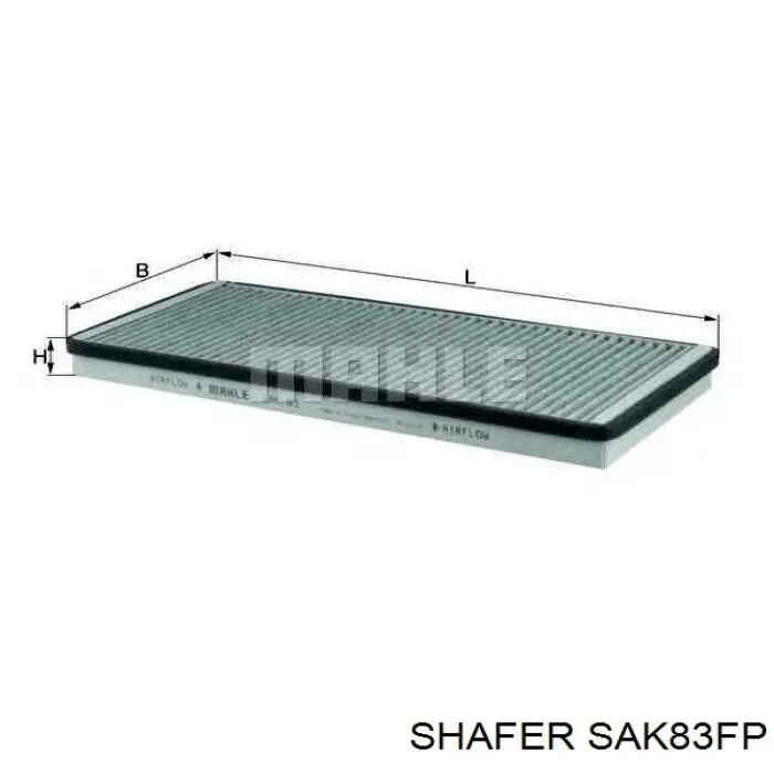 Купить SAK83FP Shafer Фильтр салона угольный