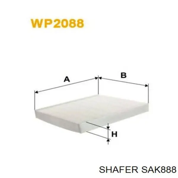 SAK888 Shafer Filtro de salão