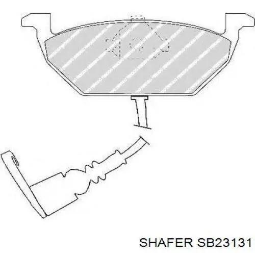 Передние тормозные колодки SB23131 Shafer