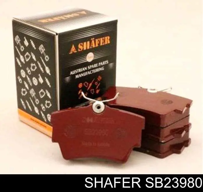 Колодки тормозные задние дисковые Shafer SB23980