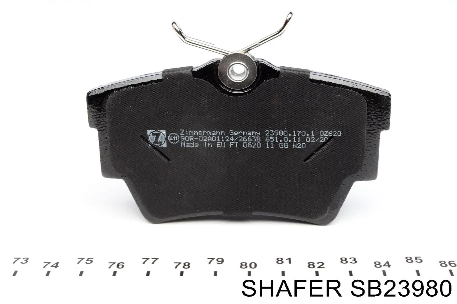 SB23980 Shafer Колодки тормозные дисковые комплект