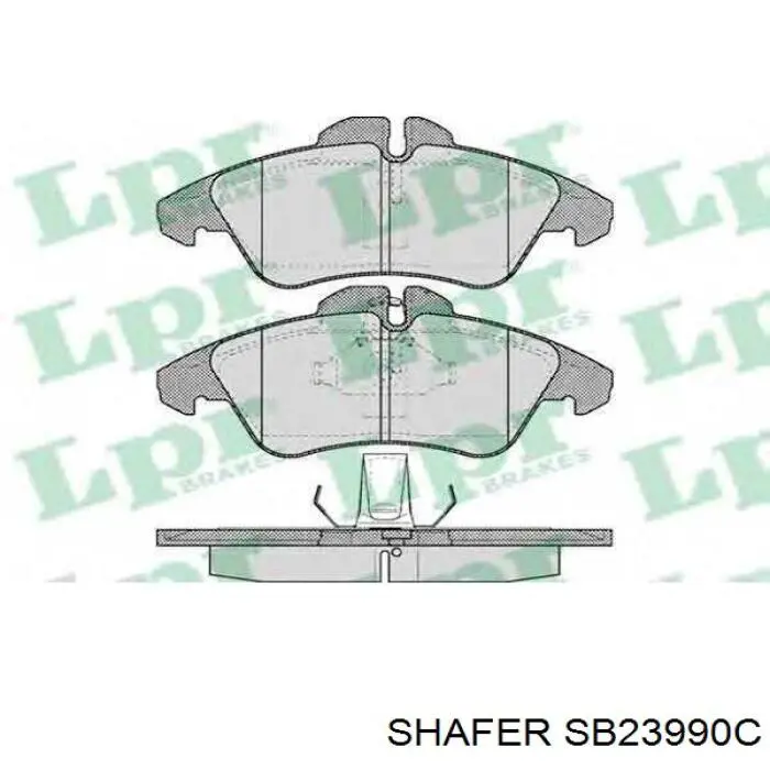 SB23990C Shafer sapatas do freio dianteiras de disco