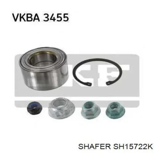 Купить SH15722K Shafer Подшипник передней ступицы