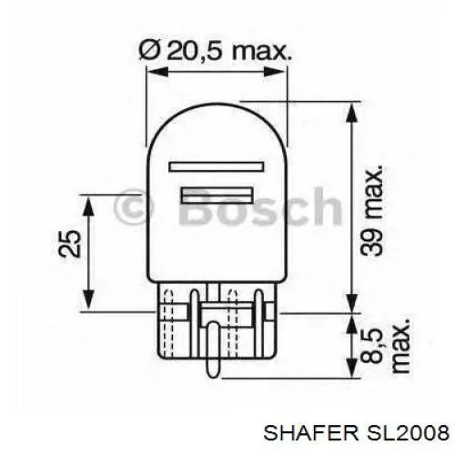 Лампочка накаливания Shafer SL2008 цена, от 0.58 USD