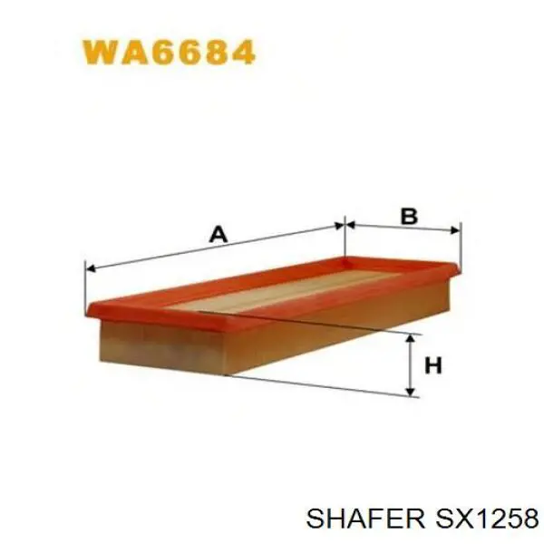 SX1258 Shafer воздушный фильтр