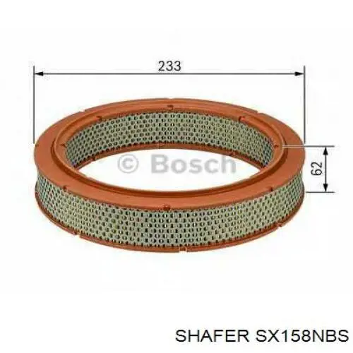 SX158NBS Shafer воздушный фильтр