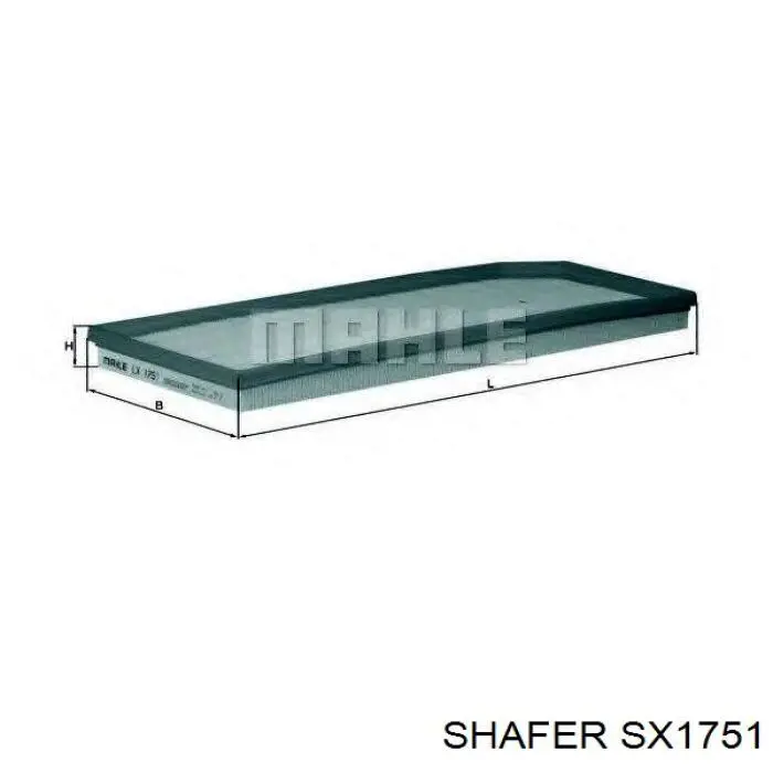 SX1751 Shafer filtro de ar
