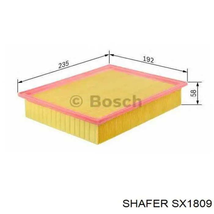SX1809 Shafer Воздушный фильтр двигателя