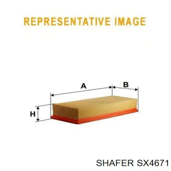 SX4671 Shafer filtro de ar