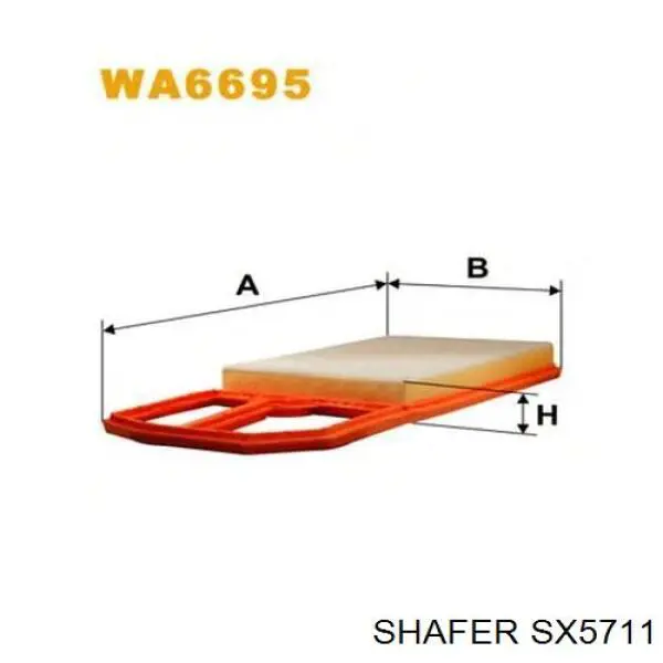 Воздушный фильтр SX5711 Shafer